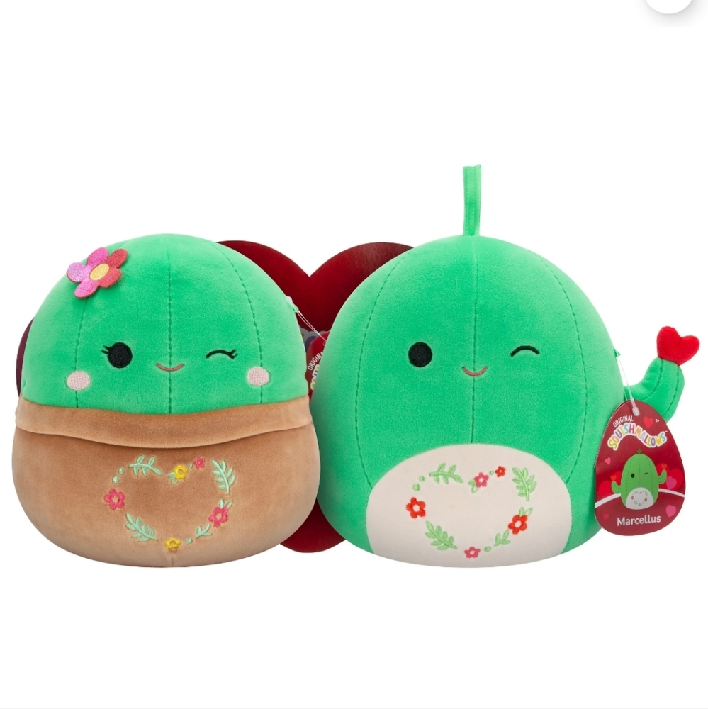 Original Sqishmallows Cactus 🌵 Valentine's Day Edition (NWT)